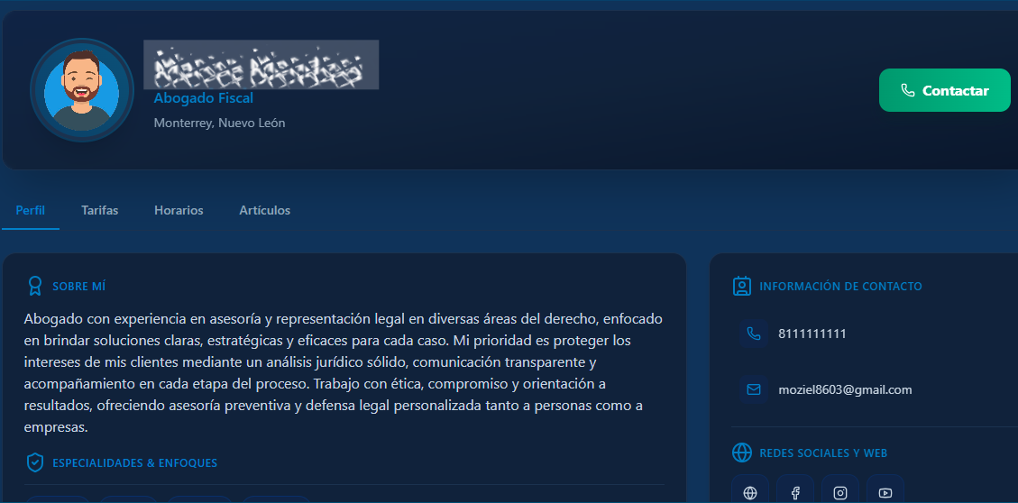 Busco un profesional